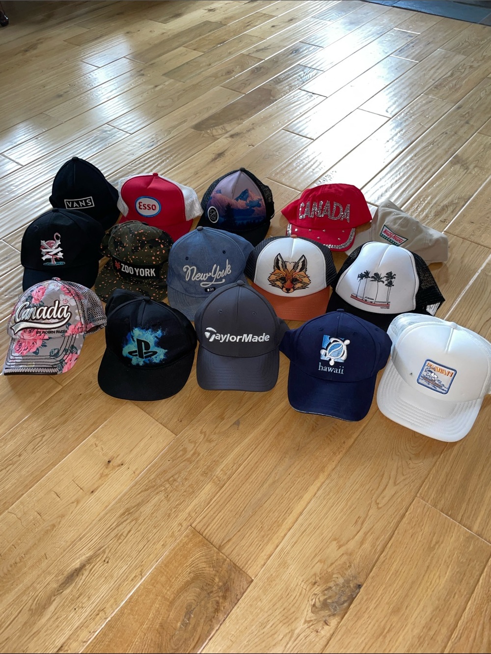 Lot of 15 random hats